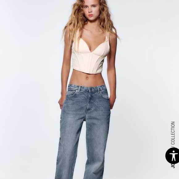 Zara Tops - NEW NWT Zara TEXTURED CORSET TOP